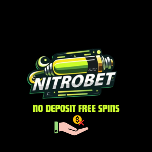 The Nitrobet logo with the text 'No Deposit Free Spins' in bold, green letters beneath it.